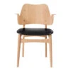 Warm Nordic Gesture Chair - Seat Upholstered 2 Warm Nordic Gesture Chair - Seat Upholstered -Danish Design Store 2405021 warmnordic diningchairs gesture oak oiled seat black leather dyed back oak oiled