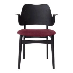 Warm Nordic Gesture Chair - Seat Upholstered 35 Warm Nordic Gesture Chair - Seat Upholstered -Danish Design Store 2405023 warmnordic diningchairs gesture black lacquered bordeaux back black lacquered