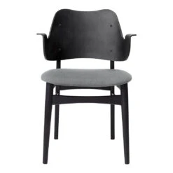 Warm Nordic Gesture Chair - Seat Upholstered 37 Warm Nordic Gesture Chair - Seat Upholstered -Danish Design Store 2405025 warmnordic diningchairs gesture black laquered seat greymelange back black lacquered