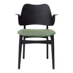 Warm Nordic Gesture Chair - Seat Upholstered 38 Warm Nordic Gesture Chair - Seat Upholstered -Danish Design Store 2405027 warmnordic diningchairs gesture black lacquered sagegreen seat sort back black lacquered