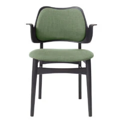 Warm Nordic Gesture Chair - Seat & Back Upholstered 23 Warm Nordic Gesture Chair - Seat & Back Upholstered -Danish Design Store 2405028 warmnordic diningchairs gesture black lacquered seat back sagegreen