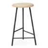 Warm Nordic Pebble Bar / Counter Stool 2 Warm Nordic Pebble Bar / Counter Stool -Danish Design Store 2505004 warmnordic furniture pebble steel black seat ash h61 696x696 1