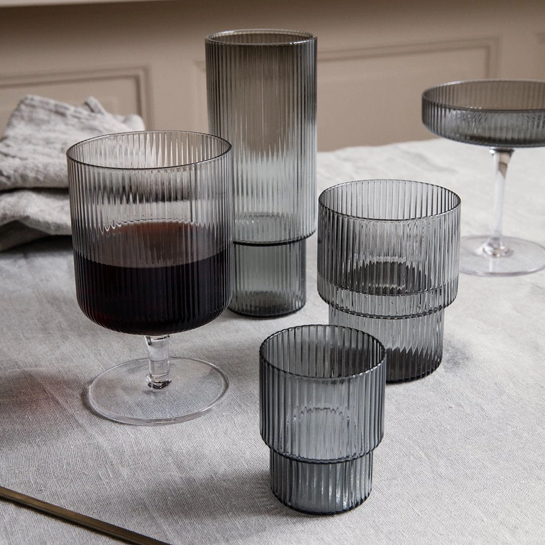 Ferm LIVING Ripple Wine Glass - Set Of 2 6 Ferm LIVING Ripple Wine Glass - Set Of 2 - Image 4