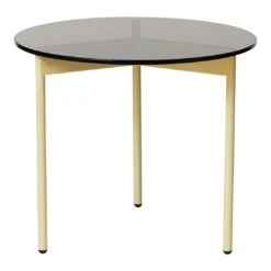 Warm Nordic From Above Coffee Table 10 Warm Nordic From Above Coffee Table -Danish Design Store 2807013 warmnordic furniture fromabove sidetable steel butteryellow smokedglass 52cm