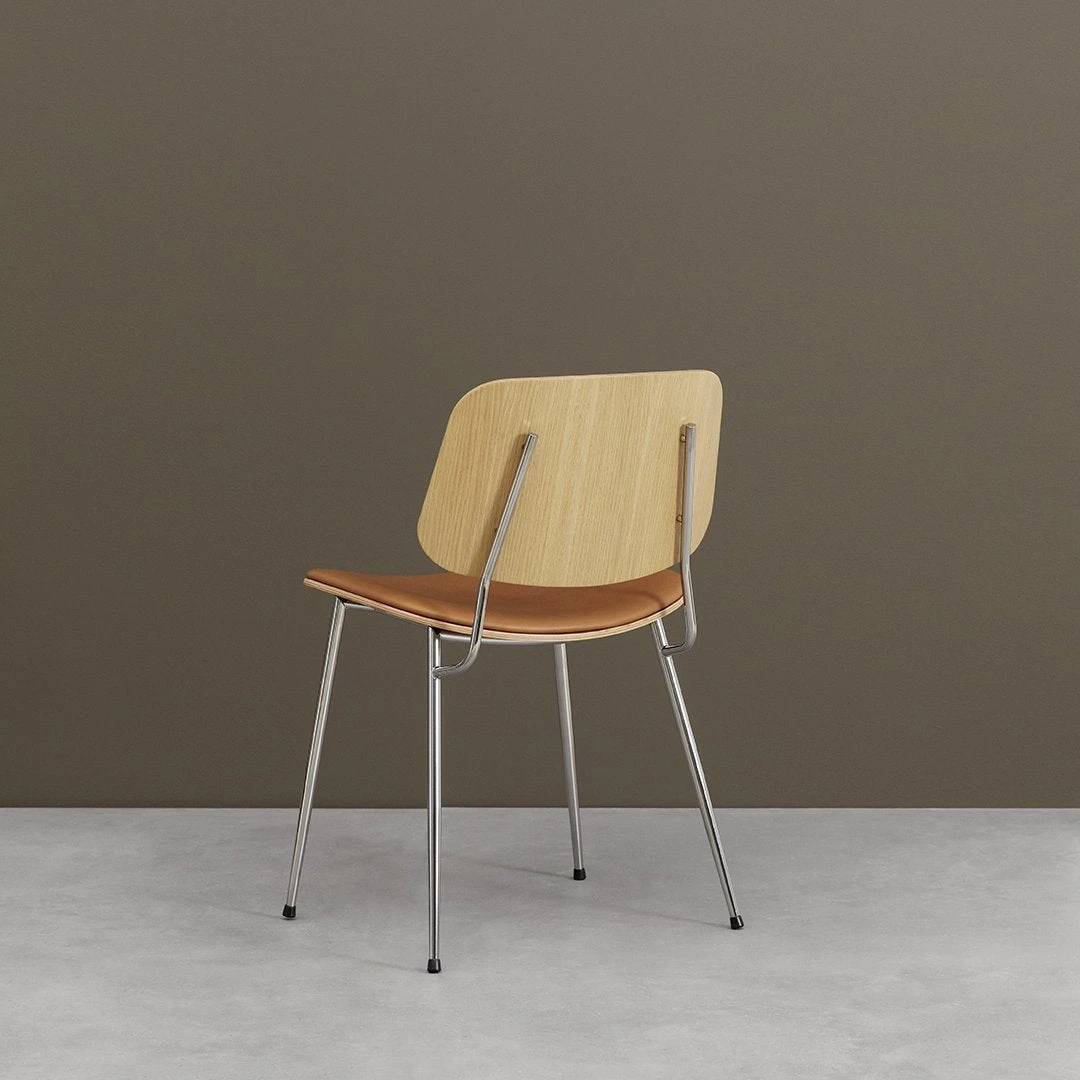 Soborg Chair - Steel Frame, Seat Upholstered 6 Soborg Chair - Steel Frame, Seat Upholstered - Image 4