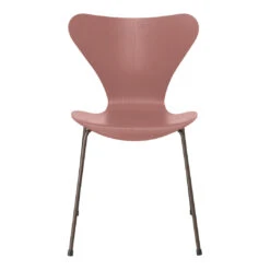 Fritz Hansen Series 7 Chair 3107 - Color -Danish Design Store 3107 Series 7 Wild Rose Coloured Ash Brown Bronze Base