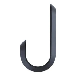 Normann Copenhagen Curve Mini Hook - Set Of 2 (Order Quantity: 6) 27 Normann Copenhagen Curve Mini Hook - Set Of 2 (Order Quantity: 6) -Danish Design Store 331570 Curve Hook Mini 2pcs Matt Black 02 kopi