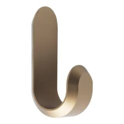 Normann Copenhagen Curve Mini Hook - Set Of 2 (Order Quantity: 6) 24 Normann Copenhagen Curve Mini Hook - Set Of 2 (Order Quantity: 6) -Danish Design Store 331572 Curve Hook Mini 2pcs Matt Gold 01 kopi
