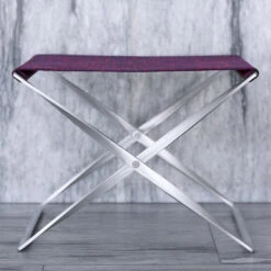 Fritz Hansen PK91 Stool -Danish Design Store 3603 Poul Kjaerholm with Kvadrat Raf Simons