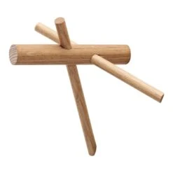 Normann Copenhagen Sticks Hooks - Set Of 2 (Order Quantity: 6) -Danish Design Store 380505 Stick Hook Nature 300dpi 9f578ac7 3016 4a42 ab4d 5d5d1ad63733