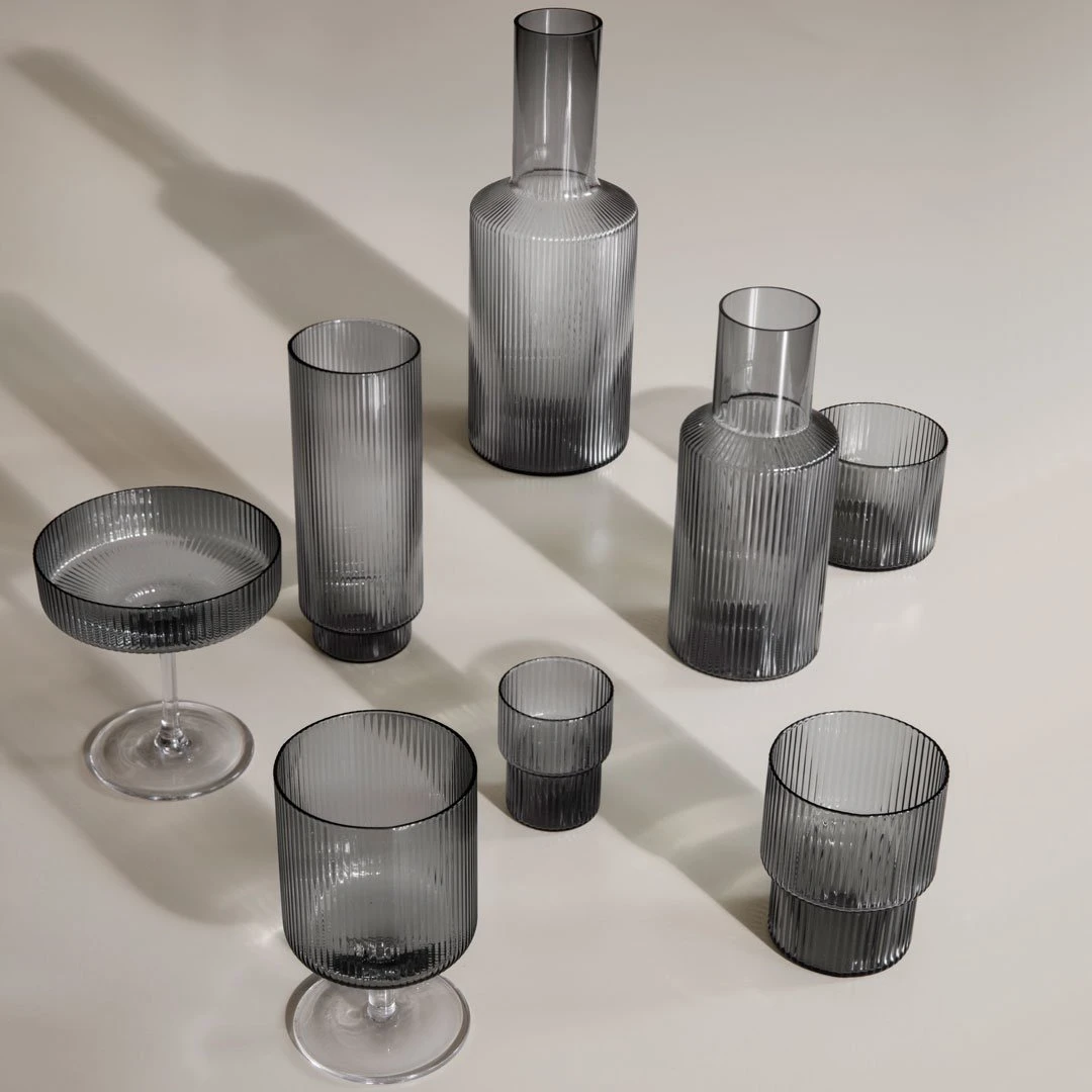 Ferm LIVING Ripple Small Glass - Set Of 4 7 Ferm LIVING Ripple Small Glass - Set Of 4 - Image 5