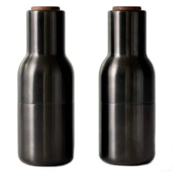 Bottle Grinder (2 Pcs.) -Danish Design Store 4415859 BottleGrinder BronzedBrass WalnutLid Front 1 3 9c57a00b 6569 4faa 92e5 f780c0796763