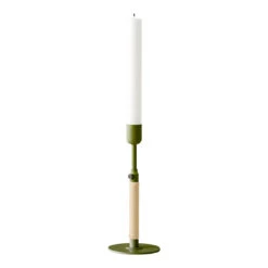 Duca Candleholder 31 Duca Candleholder -Danish Design Store 4708429 Duca Candle Holder Olive Green Angle 3 b7e6ce24 5917 41ff b9dc cab4785973f9