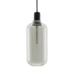 Normann Copenhagen Amp Pendant Lamp 30 Normann Copenhagen Amp Pendant Lamp -Danish Design Store 502118 Amp Lamp Large SmokeBlack 1