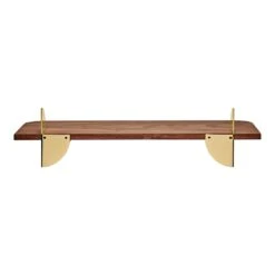 AYTM Aedes Shelf 30 AYTM Aedes Shelf -Danish Design Store 502919001081 AEDES shelf Walnut gold L50 1 kopier
