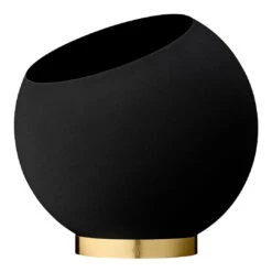 AYTM Globe Flowerpot (Order Quantity: 2) -Danish Design Store 504670050013 GLOBE Flower Pot Black Large copy