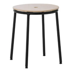 Normann Copenhagen Circa Stool 21 Normann Copenhagen Circa Stool -Danish Design Store 506070 Circa Stool 45cm Black Steel Oak 01 kopi