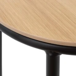 Normann Copenhagen Circa Stool 24 Normann Copenhagen Circa Stool -Danish Design Store 506070 Circa Stool 45cm Black Steel Oak 04 kopi