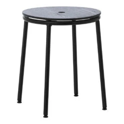 Normann Copenhagen Circa Stool 22 Normann Copenhagen Circa Stool -Danish Design Store 506071 Circa Stool 45cm Black Steel Black Oak 01 kopi