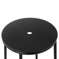 Normann Copenhagen Circa Stool 26 Normann Copenhagen Circa Stool -Danish Design Store 506071 Circa Stool 45cm Black Steel Black Oak 03 kopi