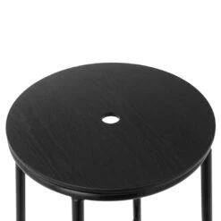 Normann Copenhagen Circa Counter Stool 27 Normann Copenhagen Circa Counter Stool -Danish Design Store 506071 Circa Stool 45cm Black Steel Black Oak 03 9e6785aa 765e 45be bce7 7f82f9214ad4