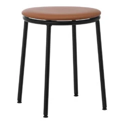 Normann Copenhagen Circa Stool - Upholstered 24 Normann Copenhagen Circa Stool - Upholstered -Danish Design Store 506077 Circa Stool 45cm Uph Black Steel Ultra 41574 01 kopi