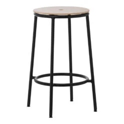 Normann Copenhagen Circa Counter Stool 22 Normann Copenhagen Circa Counter Stool -Danish Design Store 506080 Circa Barstool 65cm Black Steel Oak 01 kopi