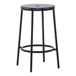 Normann Copenhagen Circa Counter Stool 23 Normann Copenhagen Circa Counter Stool -Danish Design Store 506081 Circa Barstool 65cm Black Steel Black Oak 01 kopi