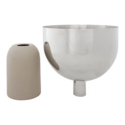 AYTM Torus Flowerpot - Large (Order Quantity: 2) -Danish Design Store 506239004013 TORUS flowerpot SilverTaupe 2xH30 6 CM SEPARATE