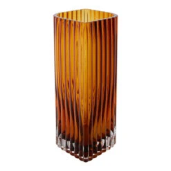 AYTM Folium Vase - Small (Order Quantity: 4) 25 AYTM Folium Vase - Small (Order Quantity: 4) -Danish Design Store 508580633090 FOLIUM vase Amber L18xW11 7xH25 CM SIDE