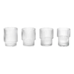 Ferm LIVING Ripple Glass - Set Of 4