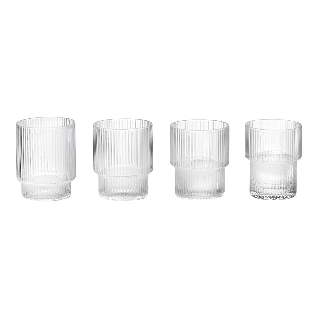 Ferm LIVING Ripple Glass - Set Of 4 3 Ferm LIVING Ripple Glass - Set Of 4