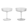 Ferm LIVING Ripple Champagne Saucer - Set Of 2 -Danish Design Store 5444 A