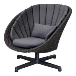 Peacock Outdoor Lounge Chair W/ Swivel Baes -Danish Design Store 5458RODGSWB 5458YSN95