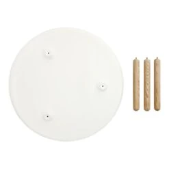 Normann Copenhagen Tablo Table -Danish Design Store 602100 Tablo Table White Small Parts Bottomview 300dpi