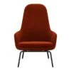 Normann Copenhagen Era Lounge Chair - High -Danish Design Store 602870 Era Lounge Chair High Steel Black Cityvelvet 62 2