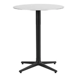 Normann Copenhagen Allez Round Outdoor Cafe Table -Danish Design Store 604107 Allez Table 4L H75 O60cm Stainless Steel 01