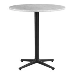 Normann Copenhagen Allez Round Outdoor Cafe Table -Danish Design Store 604109 Allez Table 4L H75 O70cm Marble White 01