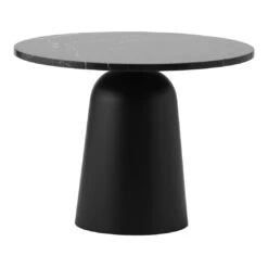 Normann Copenhagen Turn Table - Height Adjustable -Danish Design Store 605751 Turn Table Marble Black 01