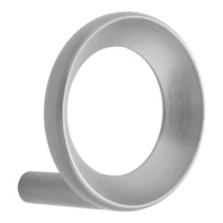 Normann Copenhagen Loop Hook (Order Quantity: 6) -Danish Design Store 605843 Loop Hook Small Brushed Zinc 01