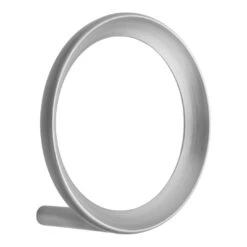 Normann Copenhagen Loop Hook (Order Quantity: 6) -Danish Design Store 605851 Loop Hook Large Brushed Zinc 01