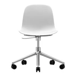 Normann Copenhagen Form Chair - 5W Swivel Base W/ Gaslift 24 Normann Copenhagen Form Chair - 5W Swivel Base W/ Gaslift -Danish Design Store 606040 Form Chair Swivel 5W Gaslift White Alu 2