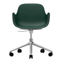 Normann Copenhagen Form Armchair - 5W Swivel Base W/ Gaslift 31 Normann Copenhagen Form Armchair - 5W Swivel Base W/ Gaslift -Danish Design Store 606144 Form Armchair Swivel 5W Gaslift Green Alu 2