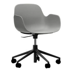 Normann Copenhagen Form Armchair - 5W Swivel Base W/ Gaslift 37 Normann Copenhagen Form Armchair - 5W Swivel Base W/ Gaslift -Danish Design Store 606151 Form Armchair Swivel 5W Gaslift Grey BlackAlu 1