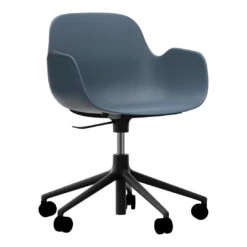 Normann Copenhagen Form Armchair - 5W Swivel Base W/ Gaslift 39 Normann Copenhagen Form Armchair - 5W Swivel Base W/ Gaslift -Danish Design Store 606153 Form Armchair Swivel 5W Gaslift Blue BlackAlu 1