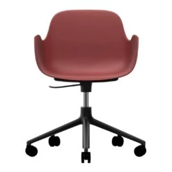 Normann Copenhagen Form Armchair - 5W Swivel Base W/ Gaslift 32 Normann Copenhagen Form Armchair - 5W Swivel Base W/ Gaslift -Danish Design Store 606155 Form Armchair Swivel 5W Gaslift Red BlackAlu 2