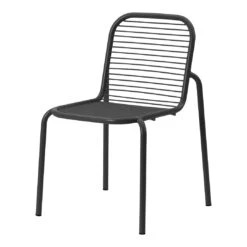 Normann Copenhagen Vig Outdoor Dining Chair -Danish Design Store 608020 Vig Chair Black 01