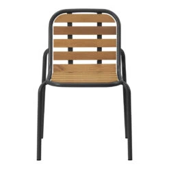 Normann Copenhagen Vig Outdoor Dining Chair -Danish Design Store 608023 Vig Chair Wood Black 02