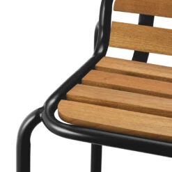 Normann Copenhagen Vig Outdoor Dining Chair -Danish Design Store 608023 Vig Chair Wood Black 03