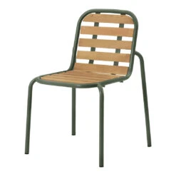 Normann Copenhagen Vig Outdoor Dining Chair -Danish Design Store 608025 Vig Chair Wood Dark Green 01